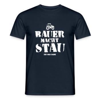 Bauer macht Stau - Ich war dabei! - Männer T-Shirt - Navy - Vorne - AI Model Male 178 light (178cm)