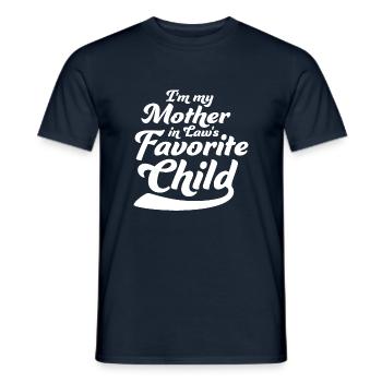 Je suis la blague préférée de ma belle-mère en disant - T-shirt homme - marine - Devant - AI Model Male 178 light (178cm)