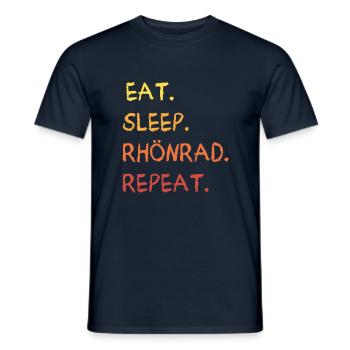 Rhönrad - Männer T-Shirt - Navy - Vorne - AI Model Male 178 light (178cm)