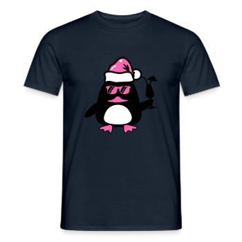 Noël du canard de plage - T-shirt homme - marine - Devant - AI Model Male 178 light (178cm)