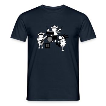 Rock music - T-shirt homme - marine - Devant - AI Model Male 178 light (178cm)