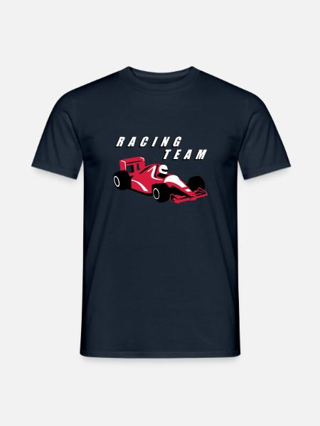 rennfahrer_d_3c - Männer T-Shirt - Navy