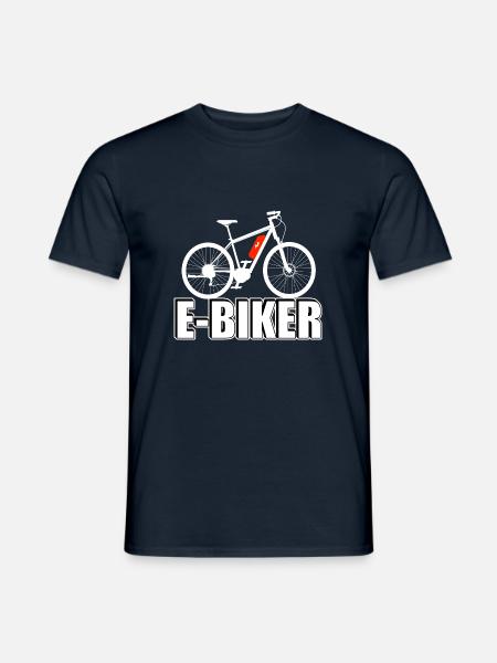 E Biker - Männer T-Shirt - Navy