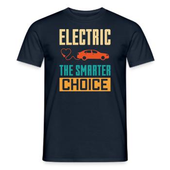 Électrique Le choix le plus intelligent - Electric Car Lover - T-shirt homme - marine - Devant - AI Model Male 178 light (178cm)