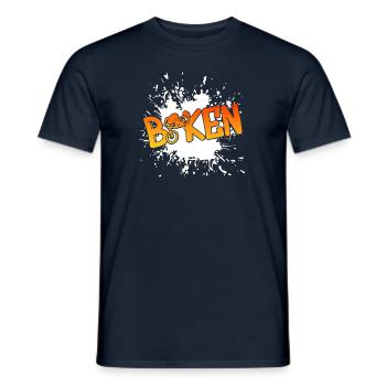 Biken Downhill - Männer T-Shirt - Navy - Vorne - AI Model Male 178 light (178cm)