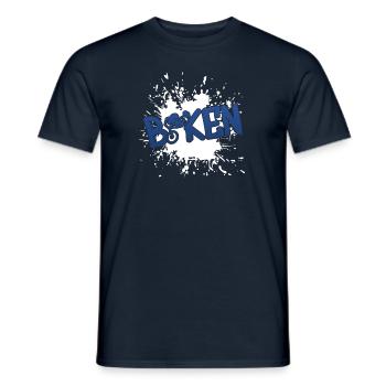 Biken Biker - Männer T-Shirt - Navy - Vorne - AI Model Male 178 light (178cm)