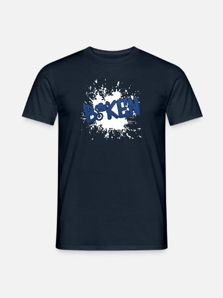 Biken Biker - Männer T-Shirt - Navy