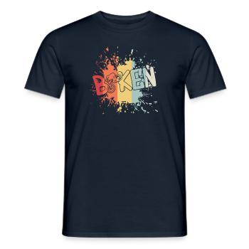 Biken, Downhill, BMX, Mtb - Männer T-Shirt - Navy - Vorne - AI Model Male 178 light (178cm)
