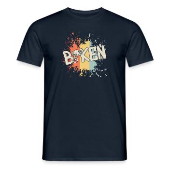 Biken Biker Bike - Männer T-Shirt - Navy - Vorne - AI Model Male 178 light (178cm)