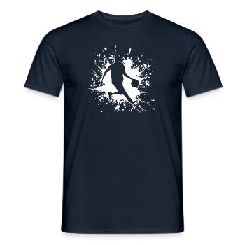 Basketball Basketballer BBall Streetball - Männer T-Shirt - Navy - Vorne - AI Model Male 178 light (178cm)
