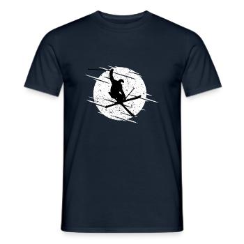 Skieurs - T-shirt homme - marine - Devant - AI Model Male 178 light (178cm)