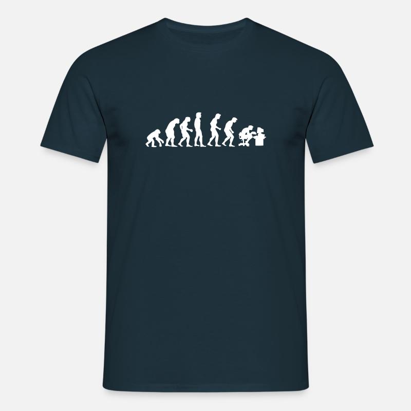 evolution - Männer T-Shirt - Navy