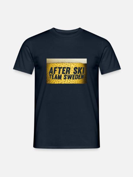asts beer - T-shirt herr - marinblå