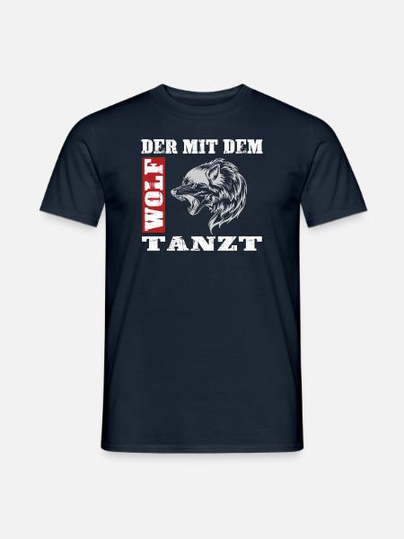 The Wolf Dances Gift - Men's T-Shirt - navy