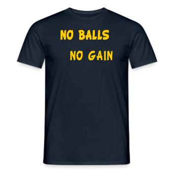 Courage humour - T-shirt homme - marine - Devant - AI Model Male 178 light (178cm)