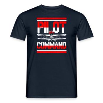 Airplane Aircraft Aviator Commercial Private Pilot - Men's T-Shirt - navy - Front - AI Model Male 178 light (178cm)