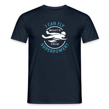 Swimming Fan Lover Watersports Athlete - Männer T-Shirt - Navy - Vorne - AI Model Male 178 light (178cm)