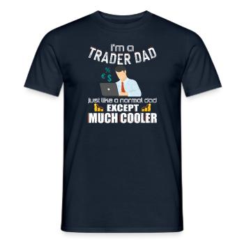Cool Trader Dad Forex Stocks Trading - Männer T-Shirt - Navy - Vorne - AI Model Male 178 light (178cm)
