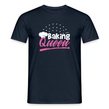 Baking Queen - Men's T-Shirt - navy - Front - AI Model Male 178 light (178cm)