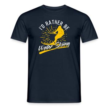 Je préfère être le ski nautique - T-shirt homme - marine - Devant - AI Model Male 178 light (178cm)