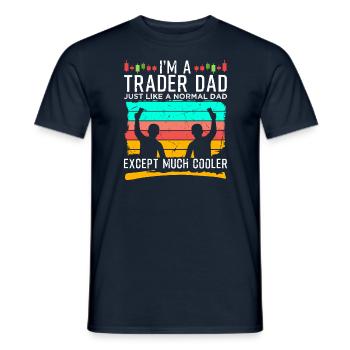 Day Trader Stock Forex Trader Fan Gift - Men's T-Shirt - navy - Front - AI Model Male 178 light (178cm)