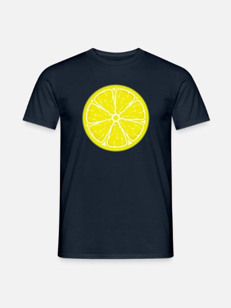 Zitrone Kostüm Fasching Verkleidung Zitronen Lemon - Männer T-Shirt - Navy