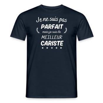 Je suis pas parfait le meilleur cariste - T-shirt homme - marine - Devant - AI Model Male 178 light (178cm)