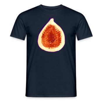 Feigen Kostüm Karneval Fasching Outfit Obst Feige - Männer T-Shirt - Navy - Vorne - AI Model Male 178 light (178cm)