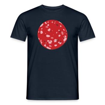 Blutwurst Karneval Kostüm Wurst Fleischesser - Männer T-Shirt - Navy - Vorne - AI Model Male 178 light (178cm)