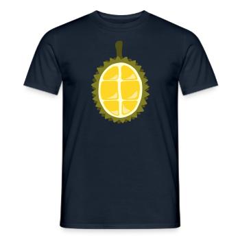 Durian Kostüm Jackfruits Fasching Obst Stinkfrucht - Männer T-Shirt - Navy - Vorne - AI Model Male 178 light (178cm)