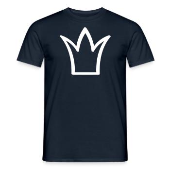 Crown Icon - Men's T-Shirt - navy - Front - AI Model Male 178 light (178cm)