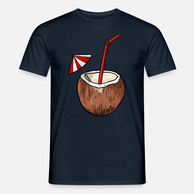 Coconut Holiday Outfit - Men’s T-shirt - navy