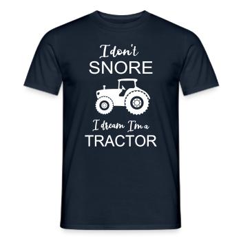 Traktor Trecker Landwirt Bauer Geschenk lustig Fun - Männer T-Shirt - Navy - Vorne - AI Model Male 178 light (178cm)