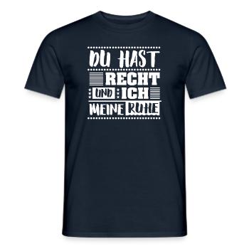 Du hast Recht - Männer T-Shirt - Navy - Vorne - AI Model Male 178 light (178cm)
