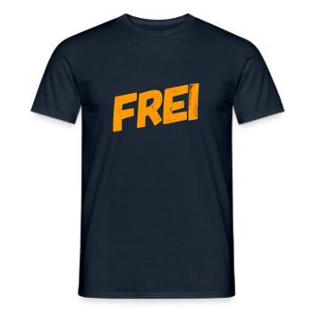 Frei - Männer T-Shirt - Navy - Vorne - AI Model Male 178 light (178cm)