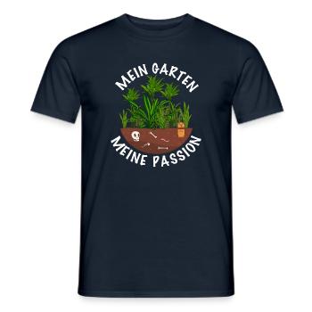 Hobbygärtnerin Garten - Männer T-Shirt - Navy - Vorne - AI Model Male 178 light (178cm)