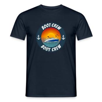 Boot crew Motorboot - Männer T-Shirt - Navy - Vorne - AI Model Male 178 light (178cm)