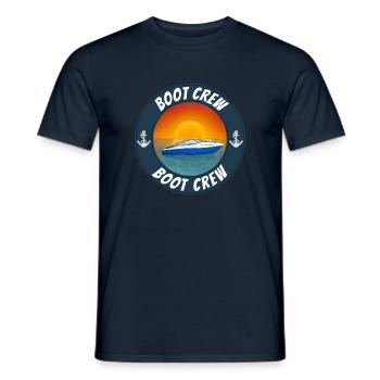 Boot crew Motorboot - Männer T-Shirt - Navy - Vorne - AI Model Male 178 light (178cm)