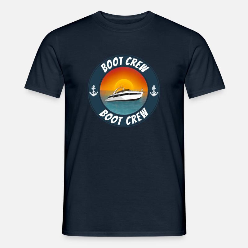 Boot crew Motorboot - Männer T-Shirt - Navy