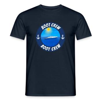 Gruppen Motorboot Outfit Boot crew - Männer T-Shirt - Navy - Vorne - AI Model Male 178 light (178cm)