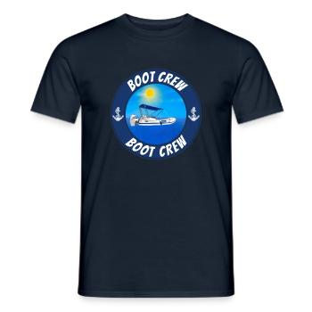 Gruppen Motorboot Outfit Boot crew - Männer T-Shirt - Navy - Vorne - AI Model Male 178 light (178cm)