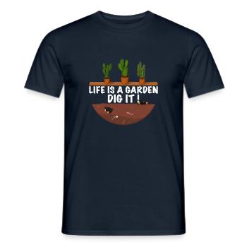 Funny gardener saying - Men's T-Shirt - navy - Front - AI Model Male 178 light (178cm)