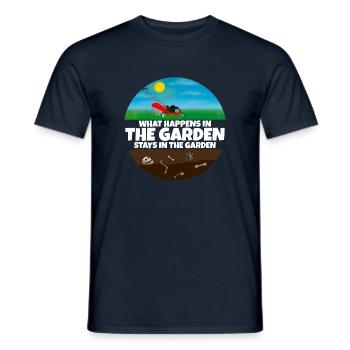 Garten Gärtner Spruch Rasenmäher - Männer T-Shirt - Navy - Vorne - AI Model Male 178 light (178cm)