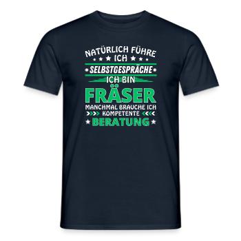 Ich führe Selbstgespräche - Oberflächen, F Edition - Männer T-Shirt - Navy - Vorne - AI Model Male 178 light (178cm)