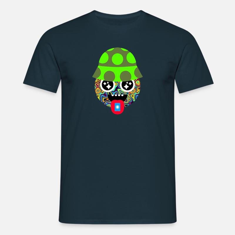 LSD TRIPPY PSYCODELIC TRIP - Männer T-Shirt - Navy