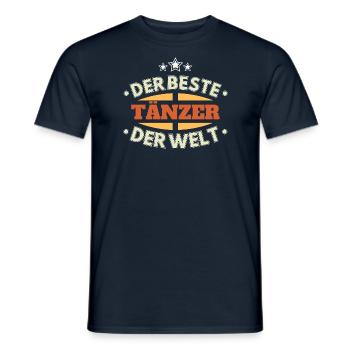 Der Beste Tänzer der Welt - Männer T-Shirt - Navy - Vorne - AI Model Male 178 light (178cm)