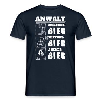 Mon quotidien d’avocat - T-shirt homme - marine - Devant - AI Model Male 178 light (178cm)