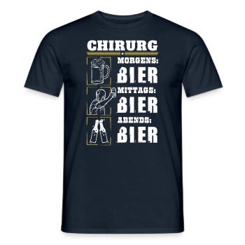 Mon quotidien de chirurgien - T-shirt homme - marine - Devant - AI Model Male 178 light (178cm)