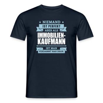 Fun Immobilienkaufmann - Männer T-Shirt - Navy - Vorne - AI Model Male 178 light (178cm)