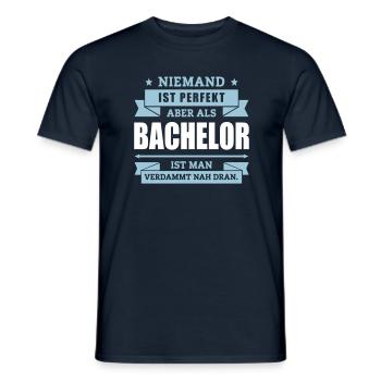 Funshirt Bachelor - Männer T-Shirt - Navy - Vorne - AI Model Male 178 light (178cm)